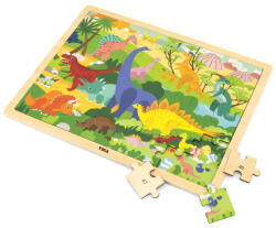 Viga Toys Puzzle Lumea dinozaurilor, 48 de piese, Viga (44584) - infant