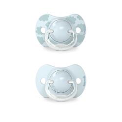 Suavinex Suzetă fiziologică SX Pro din silicon, 2 buc 0-6 luni albastru Dreams (8426420083171)