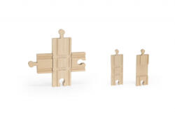 Viga Toys Intersectie pentru sine de trenulete din lemn, Viga (44727)