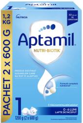 APTAMIL Nutri Biotik, formula speciala lapte praf, 0-6 luni, lapte de inceput, 2x600 g (1100028953)