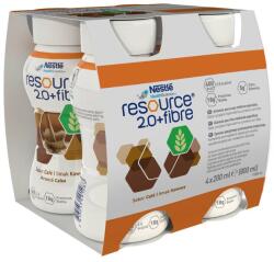 NESTLE Resource 2.0 + Fibre, aliment destinat unor scopuri medicale speciale cu aroma de cafea, 4x200 ml (1100021875)
