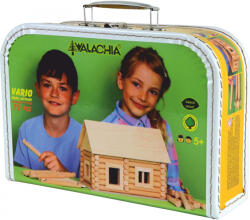 Walachia Set constructie arhitectura Vario Suitcase, 72 piese din lemn, Walachia (WLVR35)