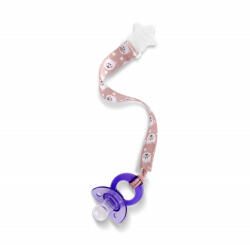 BabyJem Lantisor pentru suzeta din material textil BabyJem Bear (Culoare: Multicolor) (bj_4271)