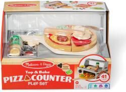 Spin Master Melissa And Doug Top And Bake Set De Joaca Masa De Facut Pizza Din Lemn (6074890) - infant