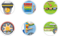 Viga Toys Jucarie de perete cu activitati - Tren, Viga (44717) - infant