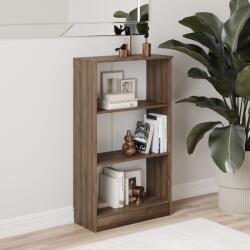haaus Biblioteca Flint, 2 Polite, Stejar Bronz, 70 x 32 x 122 cm (928759)