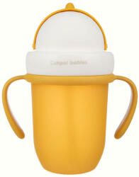 Canpol babies Babies Cana Cu Pai Din Silicon Flip-Top 210ml Mat 56/522_Yel (5903407904801)