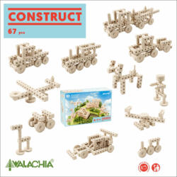 Walachia Set gama Construct format din 67 piese, pentru construit masini, animale si alte modele, Walachia (WLCT90)