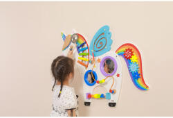 Viga Toys Jucarie de perete cu activitati, Unicorn, Viga (44654) - infant