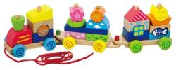 Viga Toys Trenulet modular colorat (50089) - infant