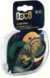 LOVI Suzeta Silicon Dynamic 6-18M 2 Pcs Jungle Vibes- 22/903_Boy (5901691853768)