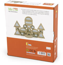 Viga Toys Blocuri oglinzi, 24 buc, Viga (44562) - infant