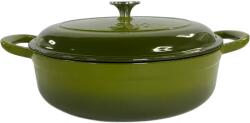 Sofi Cratiță joasă din fontă emailată SOFI ETERNA 28 cm, 4 L, Olive