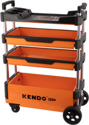 KENDO Carucior de scule pliabil cu 3 sertare si roti pivotante Kendo (90333)