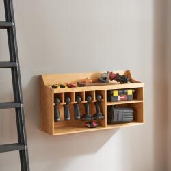 [en. casa] Organizator de unelte de perete Gjemnes 86x25x45 cm din bambus (84003170)