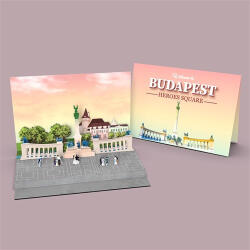  Képeslap pop-up Hősök tere (PAP0080-0377)