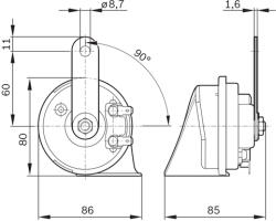 Bosch 9 320 335 007 Claxon