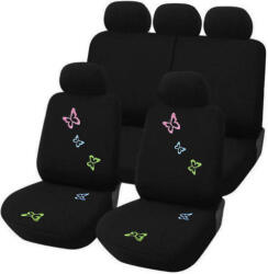  Mazda 2II-III 9 részes Pillangós autós üléshuzat szett - Légzsákos - Fekete (AL-019212II)