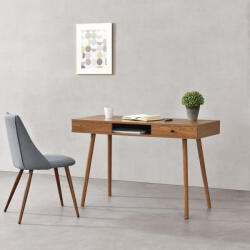 [en. casa] Birou Habo cu sertar si polita, 115x48x74 cm, maro inchis, en. casa (76973411)