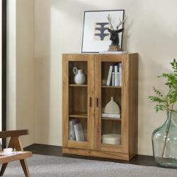 [en. casa] Vitrina living Sorø 80x31x115 cm, finisaj stejar, 2 usi (83895971) Comoda