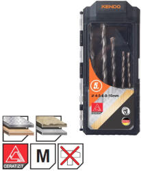 KENDO Set burghie multifunctionale Kendo 4-10 mm, 5 piese, CrV (11604234)