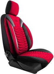 Panda Set huse scaune auto Panda Paris rosu-negru, 11 piese, design ortopedic (IN3064)