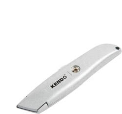 KENDO Cutit utilitar retractabil 150 mm KENDO cu lama SK5 si corp din zinc (30602)