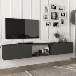 [en. casa] Comoda TV suspendata Paltamo 180 cm antracit, 3 compartimente (83062713)