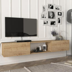 [en. casa] Comoda TV suspendata Paltamo 180x31x29, 5 cm, stejar, [en. casa] (83062709)
