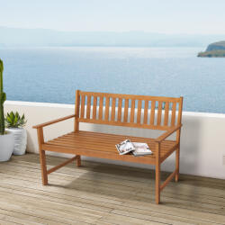 [casa.pro] Banca de gradina Canzano 120x58x90 cm din lemn de eucalipt (85268319)