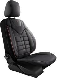 Panda Set huse scaune auto Panda Toronto tip Alcantara, negru cu rosu, 11 piese (IN3092)