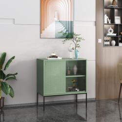 [en. casa] Bufet living verde Eidsvoll cu usa glisanta, 80x45x85 cm (83539206) Comoda