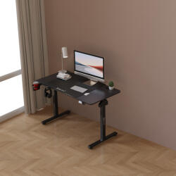 [pro. tec] Birou reglabil pe inaltime Stryn 120x60 cm negru, [pro. tec] (85322659)
