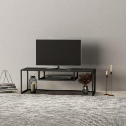 [en. casa] Masa TV Isokyrö din metal, 120x40x40 cm, neagra, [en. casa] (83402597)