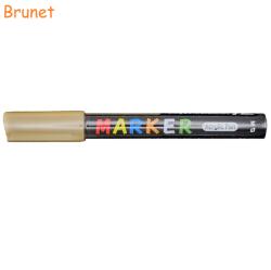 M&G Marker cu vopsea acrilica, varf rotund 2 mm, M-G brunet