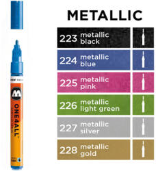 MOLOTOW Marker pictura cu vopsea acrilica, 2 mm MOLOTOW One4All 127HS Metallic metallic blue
