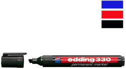 edding Marker permanent, varf tesit, 1-5 mm EDDING 330 albastru