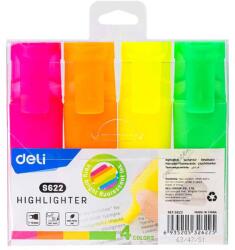 Deli Textmarker fluorescent DELI Accent S621, 4 buc/set