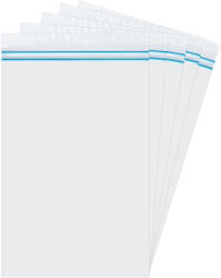 ACCENTA Pungi cu fermoar ziplock dublu, 160 x 230 mm, ACCENTA, 25 buc/set