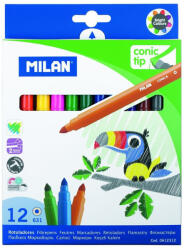 MILAN Carioci varf gros MILAN, 12 buc/set