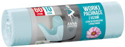 ANA Saci menajeri parfumati, cu urechi, ANA, 60 L, 10 buc/rola floral