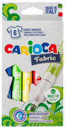 CARIOCA Carioci pentru textile, 6 culori/set CARIOCA Fabric