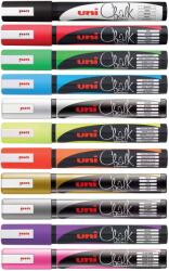 UNI-BALL Marker creta lichida UNI Chalk PWE-5M verde fluorescent