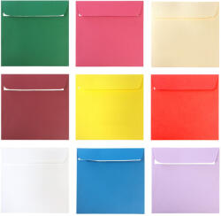 DACO Plic color pentru felicitari 140 x 140 mm, 25 buc/set, DACO alb