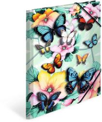 HERMA Mapa din carton cu elastic HERMA Butterflies
