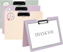 DELI Clipboard dublu plastic, A4, DELI Colorful F314