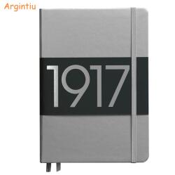 LEUCHTTURM1917 Caiet cu elastic A5, 125 file, dictando, LEUCHTTURM1917 Metallic argintiu
