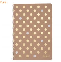 Herlitz Caiet cu spirala A4, 80 file, coperta carton, HERLITZ Glam
