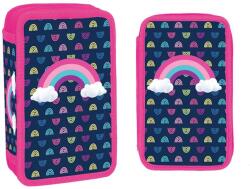 S-Cool Penar fete echipat, 29 piese, 2 fermoare, S-COOL Rainbow Penar