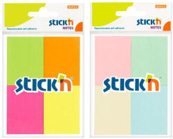 STICK'N Notes autoadeziv 38x51 mm, 4x50 file/set, STICK'N neon